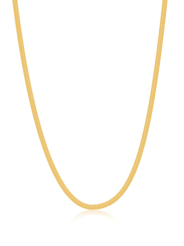 Nialaya Women's Necklace Snake Chain Necklace in Gold Snake Chain Necklace in Gold 16 Inches WNECK_319